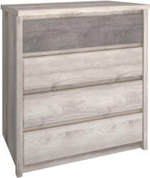 TEMPO KONDELA Komód 4S, Nairobi Gesztenye/Onix, Jesi New