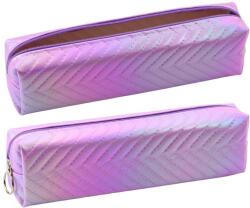 Lean Iskolai Tolltartó Szervező Holografikus Halszálkás Lila 21x6cm 21614 (21614) (21614)