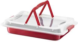 Ambition Cherry Tepsi Műanyag Fedővel - 42x29x5 cm