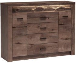 TEMPO KONDELA Komód, Kőris Sötét, Infinity I-07