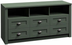 TEMPO KONDELA Komód, Zöld, Provance K6S - fizz