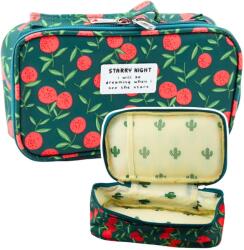 Lean Iskolai Tolltartó Szervező Tágas Kiegészítő Zseb Cseresznye Zöld 21.5cm 21818 (21818) (21818)