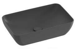 RAVAK Uni Slim mosdótál 50x31 cm négyszögletes mosdótálak antracit matt XJX03150001 (XJX03150001)