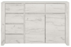 TEMPO KONDELA Komód Typ 42, Fehér Craft, Angel