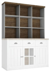 TEMPO KONDELA Felsőszekrény Komódhoz R2D, Sosna Andersen/Tölgy Lefkas, Provance - fizz