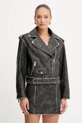 Guess Superdry geacă biker de piele 9BYA-KUD06E_99A (W5YL04.WHDI0)