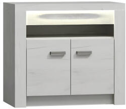 TEMPO KONDELA Komód, Kőris Fehér, Infinity I-10