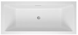 M-Acryl Sabina Pro egyenes kád vízszintes túlfolyóval 170x75 cm, kádlábbal, fehér (MAC-12480)