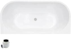 Besco Cada de baie freestanding, fara preaplin, dreptunghiulara 150 cm, Black&White, Besco Vica WAS-15VNBZO (WAS-15VNBZO)