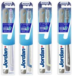 Jordan Expert Clean Periuță de dinți antiplacă cu cutie, Medium, sortiment