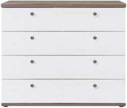 TEMPO KONDELA Komód, Canyon Fenyő/Sonoma Trüffel Tölgy, Teina Kom4S - fizz