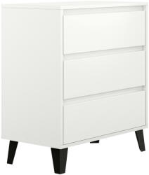 TEMPO KONDELA Komód, Fehér, Bogan 3S70
