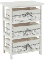 TEMPO KONDELA Komód, 3 Fiókos, Régi Fehér, Ruby 3