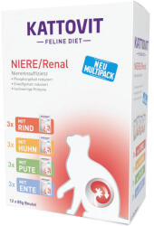 KATTOVIT Feline Diet MP tasak vesekímélő macskaeledel válogatás 12x85g