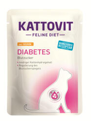 KATTOVIT Feline Diet tasak macskaeledel diabétesz csirke 24x85g