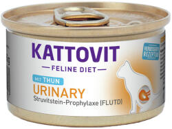 KATTOVIT Feline Diet konzerv húgykő elleni macskaeledel tonhal 12x85g