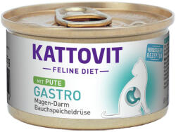 KATTOVIT Feline Diet konzerv diétás macskaeledel pulyka 12x85g