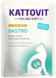 KATTOVIT Feline Diet tasak diétás macskaeledel csirke&rizs 24x85g