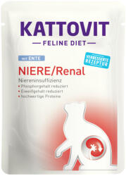 KATTOVIT Feline Diet tasak vesekímélő macskaeledel kacsa 24x85g