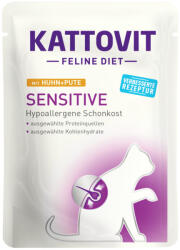 KATTOVIT Feline Diet Sensitive tasak macskaeledel csirke&pulyka 24x85g