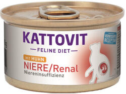 KATTOVIT Feline Diet konzerv vesekímélő macskaeledel csirke 12x85g