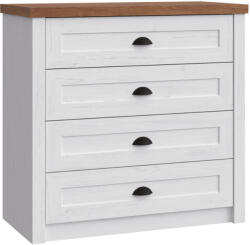 TEMPO KONDELA Komód, Sosna Andersen/Tölgyfa Lefkas, Provance K4 - fizz