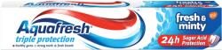Aquafresh Triple Protection Pastă de dinţi Fresh & Minty, albastru, 75 ml