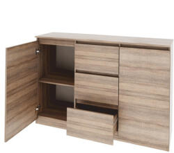 TEMPO KONDELA Komód, Tölgy Sonoma, Logan New 03