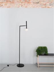 Nova Luce Lampa podea PIELO Opal Sticla Nisipiu Negru Aluminiu LED G9 Wat 1x5 Wat 230 Volt IP20 Class II Fara bec (NV9043309)