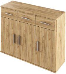 TEMPO KONDELA Komód, Tölgyfa Artisan, Resita Typ 3