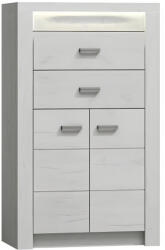 TEMPO KONDELA Komód, Kőris Fehér, Infinity I-06