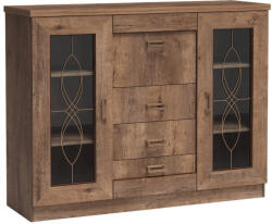 TEMPO KONDELA Komód, Tölgyfa Lefkas, Tedy Typ T14