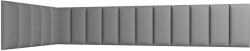 ELTAP Quadratta 100x220x50 kárpitozott panel, szürke
