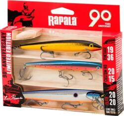 Rapala 90 Years Lure Kit Shad Rap Mid Bright - Rapala 3 Darabos Jubileumi Wobbler Csomag (R90SRMDBRT)
