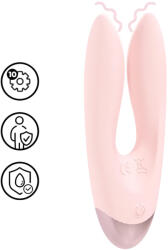Loveline Amour - vibrator dublu braț - stimulare dublă - silicon roz (8714273058522) Vibrator