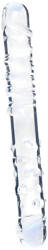 Clarity - dildo din sticlă cu două capete - transparent (5061076320336) Dildo