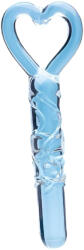 Clarity - dildo din sticlă cu mâner inimă - transparent (5061076320374) Dildo