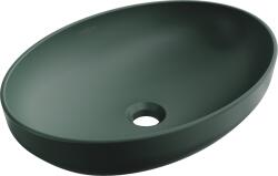 Mexen Cornelia, asztali mosogató 50 x 36 cm, sötétzöld matt, 21885047 (21885047)