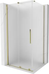 Mexen Velar, zuhanykabin tolóajtóval 120 x 110 cm, 8 mm-es matt üveg, arany fényes, 871-120-110-31-50 (871-120-110-31-50)