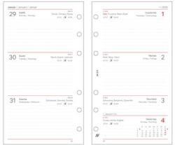 SATURNUS Kalendárium betét, tervező, heti, M , SATURNUS, fehér 2026 (NKM311FU)