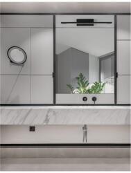 Nova Luce Corp de iluminat pentru baie MONDRIAN Nisipiu Negru Aluminiu & Acrylic LED 12 Wat 220-240 Volt913Lm 3000K IP44 (NV9053122)