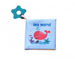  Kikkaboo készségfejlesztő textil könyv és rágóka tengervilág - babycenter-online