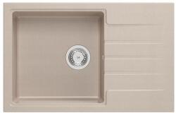 Quadron 1382 - Quadron PETER 111 gránit mosogató (780x500 mm, 1 medence+csepegtető ) pearl beige (1382)