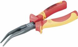 NWS VDE szigetelt telefonfogó, hajlított csőrű gólyacsőr fogó 45° 205 mm NWS 1411-69-VDE-205