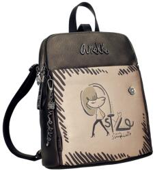 Anekke NATURE KOKO két részes, első és hátsó zsebes közepes divathátizsák 41865-073 - minosegitaska