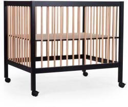 CHILDHOME Tarc Childhome 97 cu roti 75x95 cm MDF Natural Negru (CH-PA97BN) - ookee