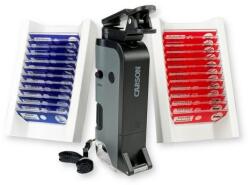 Carson Microscop portabil cu LED si UV, cu adaptor de smartphone, include 24 de lamele pregatite, marire 100-250x, MicroFlip (MP-250BUN) - ookee