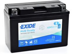 Exide AGM 12-7, 1 YT9B 12V 8Ah 110A bal+ gondozásmentes (zselés) motor akkumulátor (Exide-AGM-12-7-1)