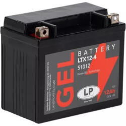 Landport SLA LTX12-4 GÉL 12V 12Ah 185A YTX12-4 bal+ gondozásmentes AGM (zselés) motor akkumulátor (Landport-YTX12-4-GEL)