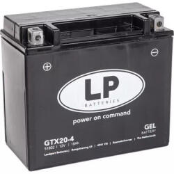 Landport GEL LTX20-4 12V 20Ah 310A GTX20-4 bal+ gondozásmentes AGM (zselés) motor akkumulátor (Landport-GTX20-4)
